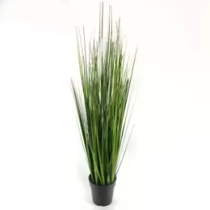 Image of Stanford Home White Potted Grass22 - Green