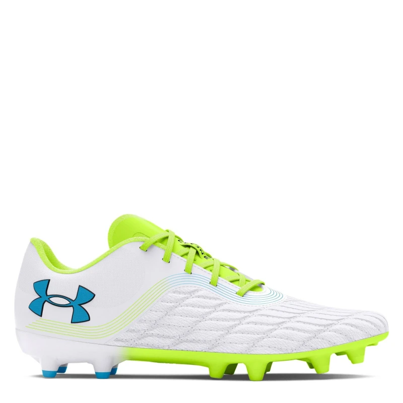 Image of Under Armour Unisex Kids Clone Mag Pro3 Firm Ground Football Boots White unisex 6 (39)