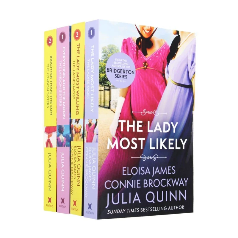 Image of Julia Quinn The Lyndon Sisters and Lady Most Likely Saga Series 4 Books Collection Set Julia Quinn Books