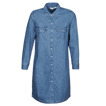 Image of Levis SELMA DRESS womens Dress in Blue - Sizes S,M,L,XS