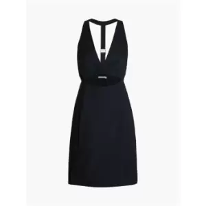 Image of Calvin Klein Jeans Open Back Strap Utility Dress - Black