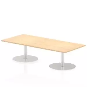 Image of Italia Poseur Table Rectangle 1800800 Top 475 High Maple