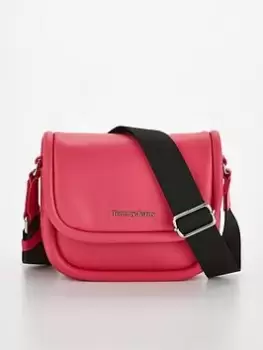 Image of Tommy Jeans Flap Crossover Bag - Pink, Women
