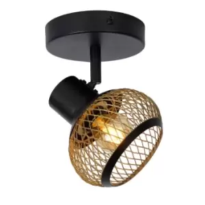 Image of Lucide Lucas Modern Ceiling Spotlight 1xE14 Matt Gold Brass