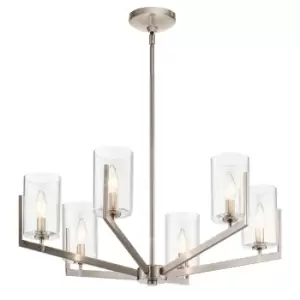 Image of Kichler Nye Multi Arm Pendant Ceiling Light Classic Pewter