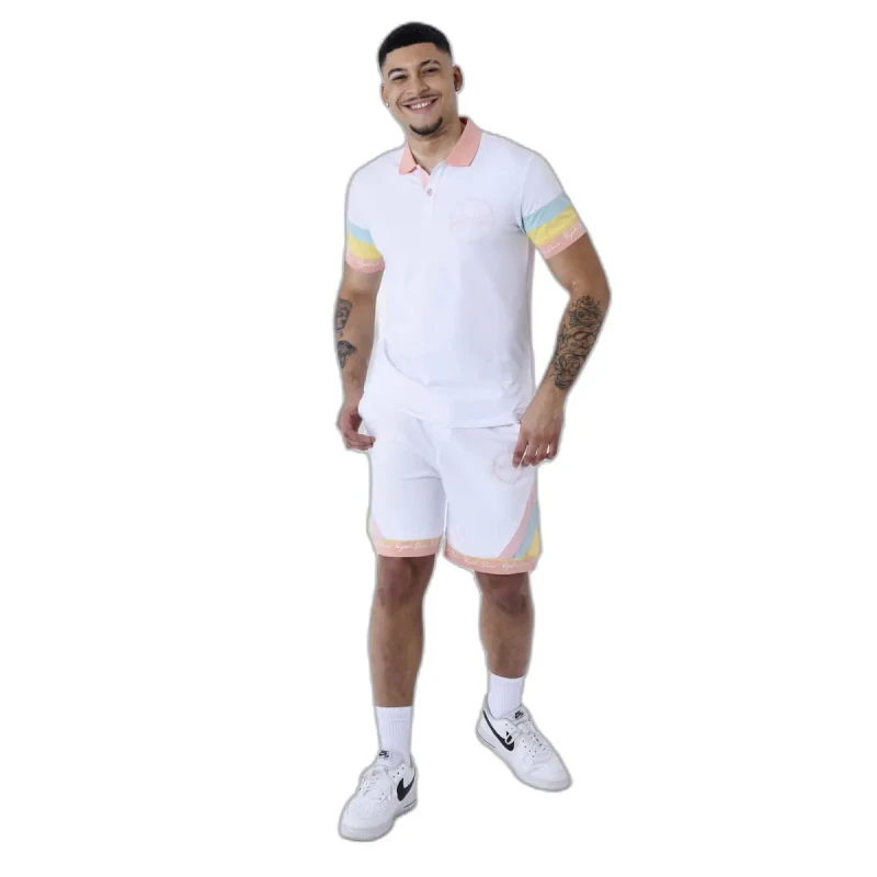Image of Project X Paris Polo shirt with colored stripe Project X Paris Blanc Male S