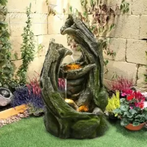 Image of Tranquility Water Features - Pooling Moss Solar Powered Water Feature