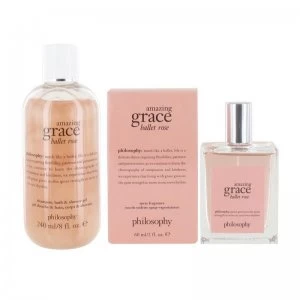 Image of Philosophy Amazing Grace Ballet Rose Eau de Toilette, Bath + Shower Gel