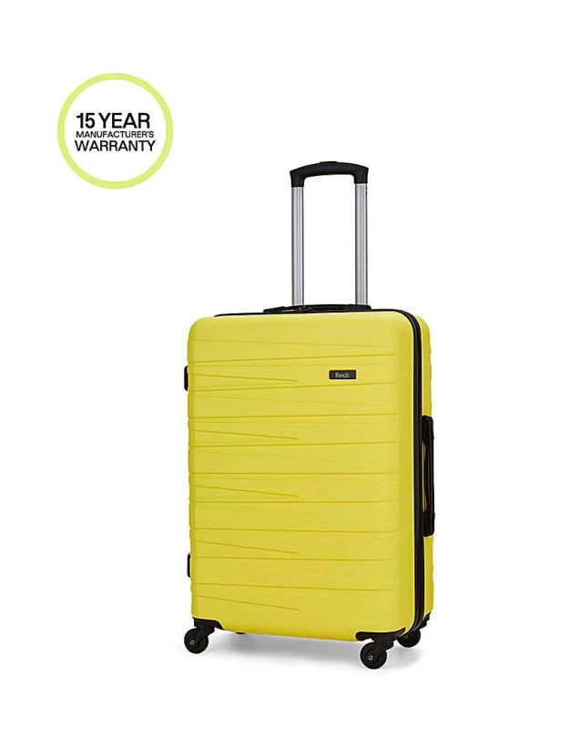 Image of Rock Rock Seattle Medium Suitcase Yellow - Rock - Size: Medium Yellow Medium SH48303