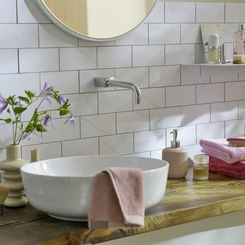 Image of D C Fix Self Adhesive Premium Wall Tiles Marble Grey unisex PACK 10