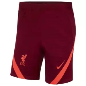Image of Liverpool 2021-2022 Strike Training Shorts (Red) - Kids