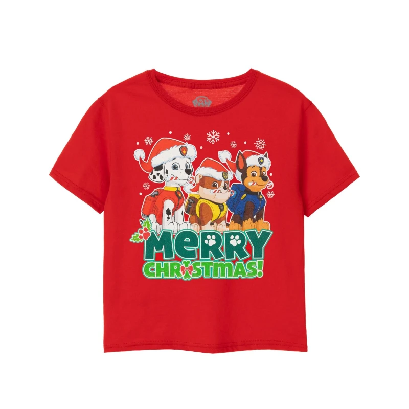 Image of Paw Patrol Short Sleeved T-Shirt Red male