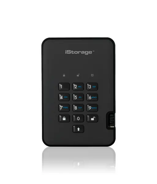 Image of iStorage diskAshur² SSD 8TB Black Secure Portable Solid State Drive