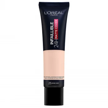 Image of LOreal Paris Infallible Matte Foundation 25 Rose Ivory