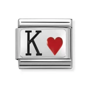 Image of Nomination CLASSIC Silvershine King of Hearts Charm 330208/28