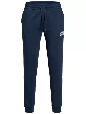 Image of Jack & Jones Junior Boys Logo Joggers - Navy, Size 10 Years