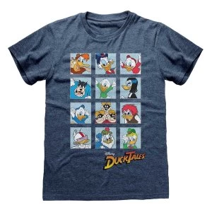 Image of Ducktales - Squares Unisex Medium T-Shirt - Blue