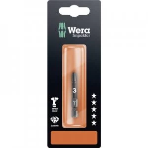 Image of Wera 855/4 IMP DC SB SiS Philips bit PZ 3 Tool steel DLC coated F 6.3