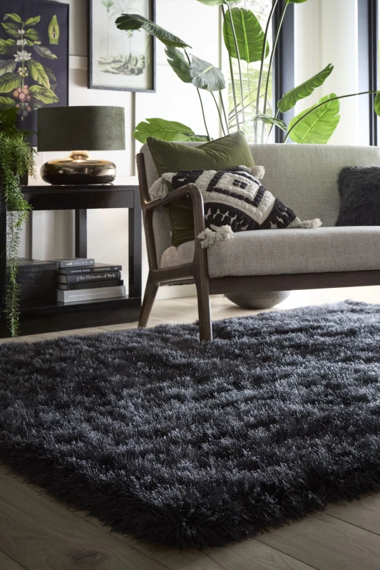 Image of Origins Extravagance Rug Shaggy Rugs 80x150cm Grey 42251702080