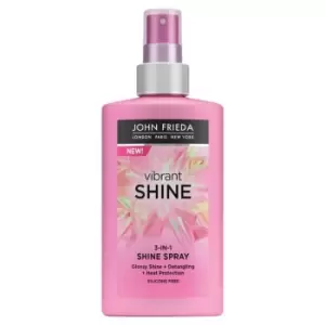 Image of John Frieda Vibrant Shine Detangling Heat Protection 3-in-1 Spray, 150ml