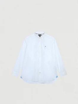 Image of Tommy Hilfiger Stretch Poplin Shirt - White
