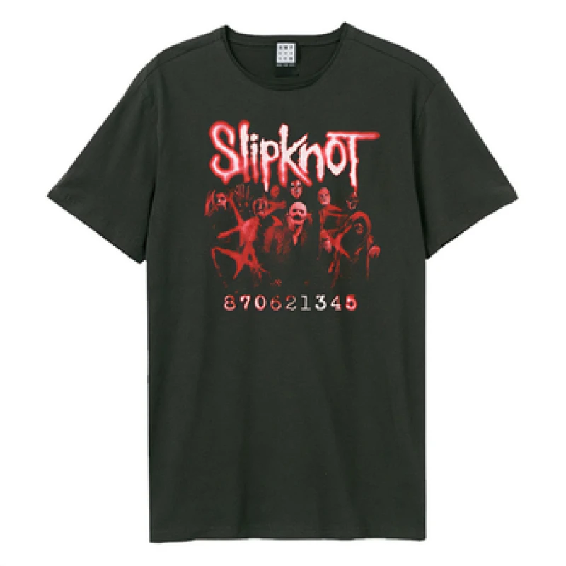 Image of Amplified Amplified Men Code Slipknot T-Shirt in Charcoal Size: X-Small Charcoal XS Male 5063527284242