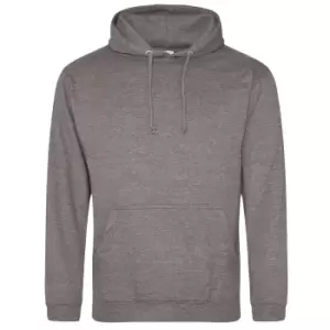 Image of AWDis Mens Cosmic Blend Hoodie (Medium) (Grey/Black)