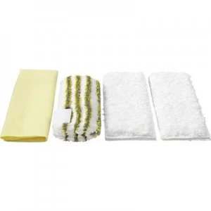 Image of Kaercher 2.863-171.0 Microfibre cloth set (bathroom) 1 Set White, Yellow