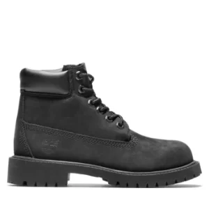 Image of Timberland Premium 6" Boot For Youth In Black Kids, Size 1.5