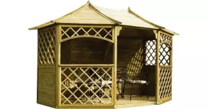 Image of Rowlinson Sandringham Timber Gazebo 3940 x 3000 mm