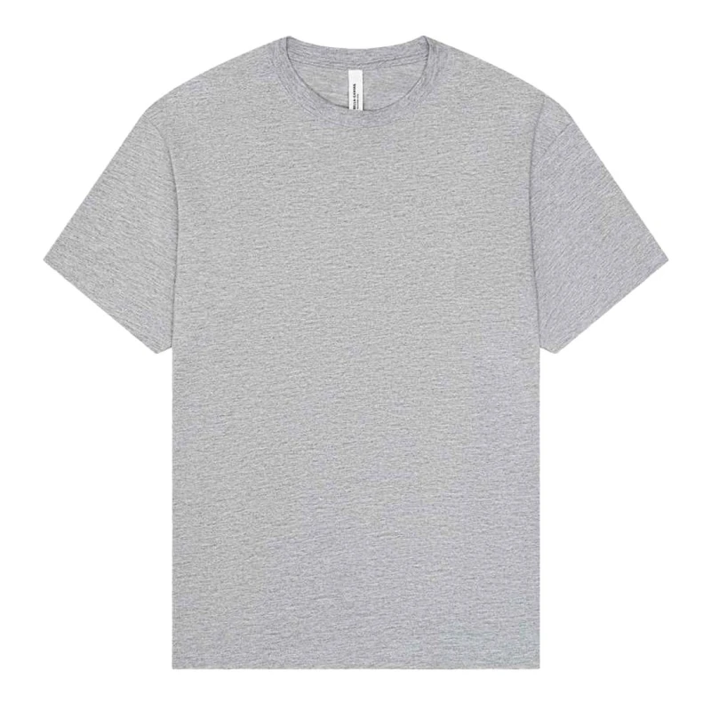 Image of Bella + Canvas Mens Heather Heavyweight Boxy T-Shirt in Mid Grey Size: XS Mid Grey Male XS