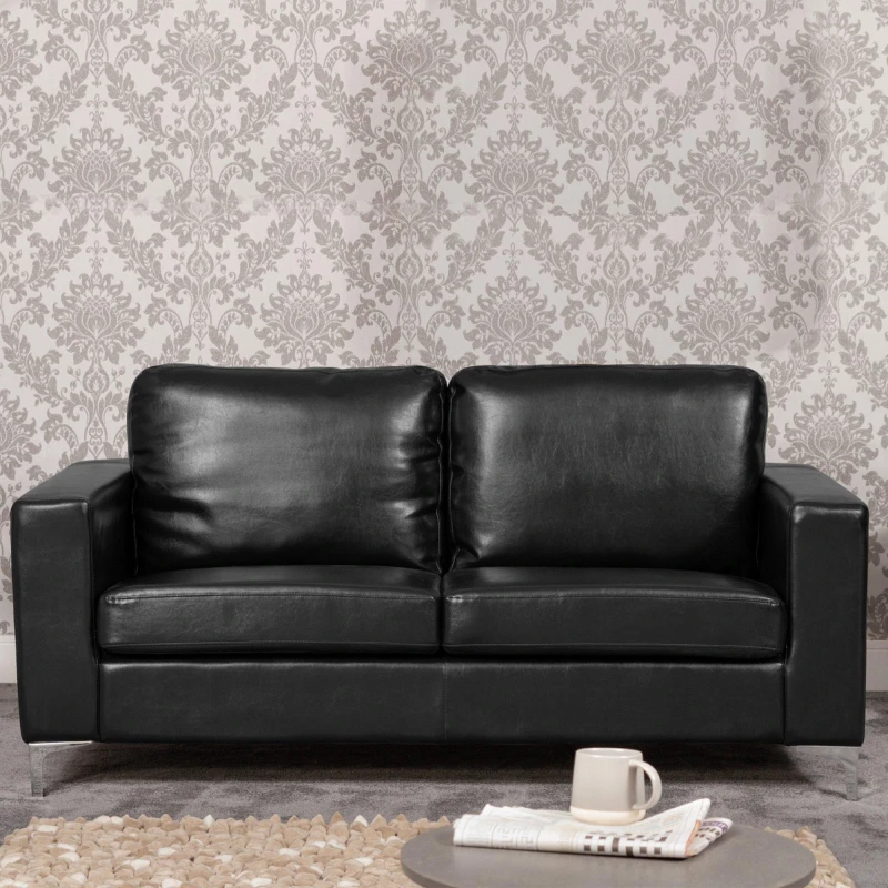 Image of Artemis Home Woodleigh 3 Seat Sofa in Black Unisex