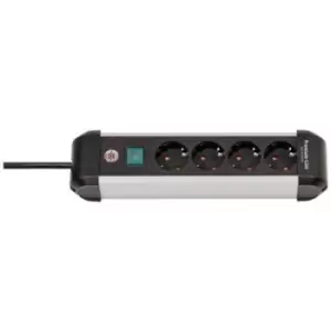 Image of Brennenstuhl 1391030400 Power strip (+ switch) Silver-black PG connector