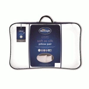 Image of Silentnight Luxury Collection Soft as Silk Pillow Pair