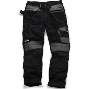 Image of Scruffs 3D Trade Work Trouser Black 40" 33"
