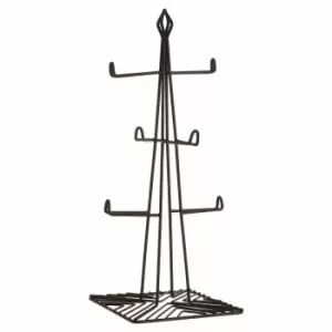 Image of Premier Housewares 6 Mug Tree, Black Powder Coat Finish