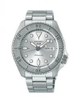 Image of Seiko Seiko Silver Sunray Daydate Automatic Dial Stainless Steel Bracelet Mens Watch