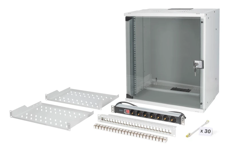Image of Digitus SOHO Pro network set. 483mm (19") - 12U. 540 x 400 mm (W