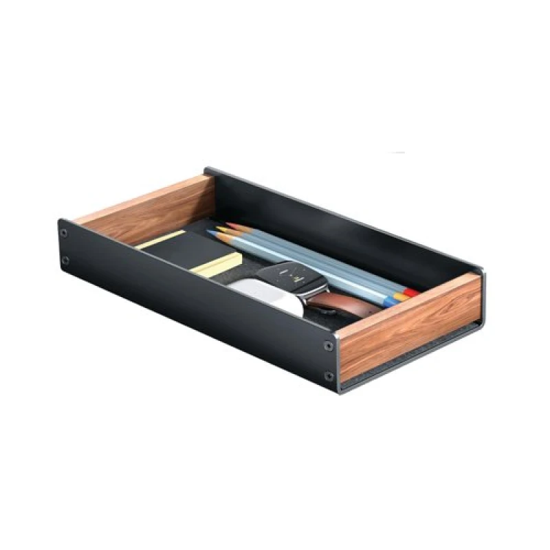 Image of Alba Alba Desktop Tray Black/Walnut ODTRAY W ODTRAY W