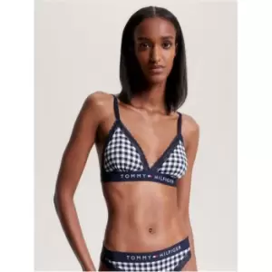 Image of Tommy Hilfiger Triangle Bra Print - Blue