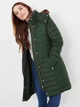 Image of Joules Cherington Padded Coat - Green, Size 20, Women