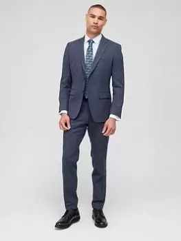 Image of BOSS 2 Piece Slim Fit Suit, Dark Blue, Size 52=Uk42, Men