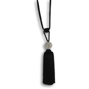 Image of Riva Home Crystal Ball Tie Back (One Size) (Black) - Black