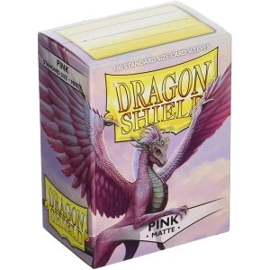 Image of Dragon Shield Pink Matte Card Sleeves - 100 Sleeves