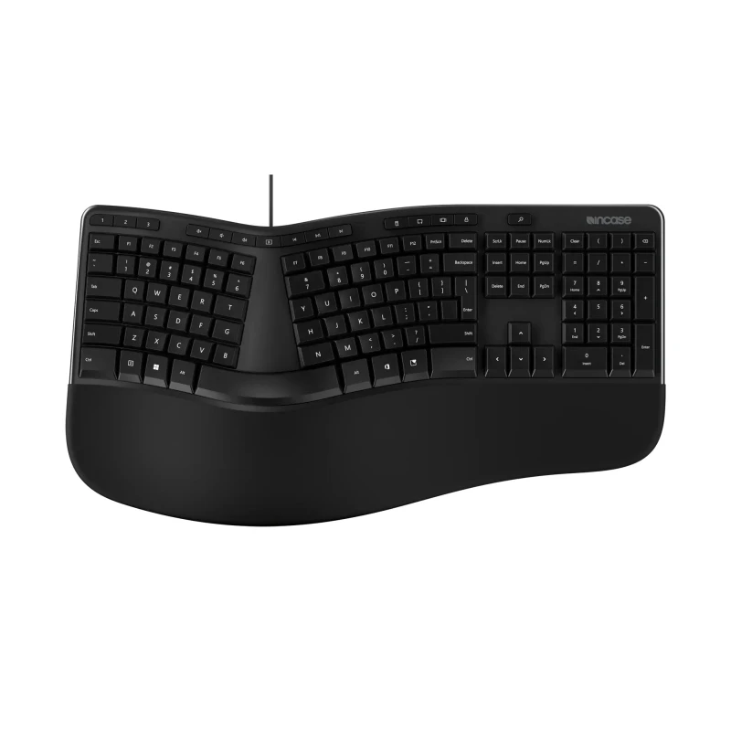 Image of Incase Incase Designed by Microsoft Ergonomic keyboard Office USB QWERTY English Black LXM-00008