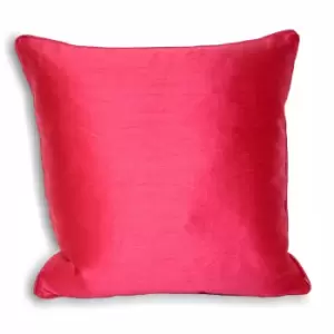 Image of Fiji Faux Silk Cushion Fuchsia