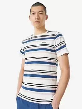Image of Barbour International Norwood Stripe T-Shirt - White Size M Men