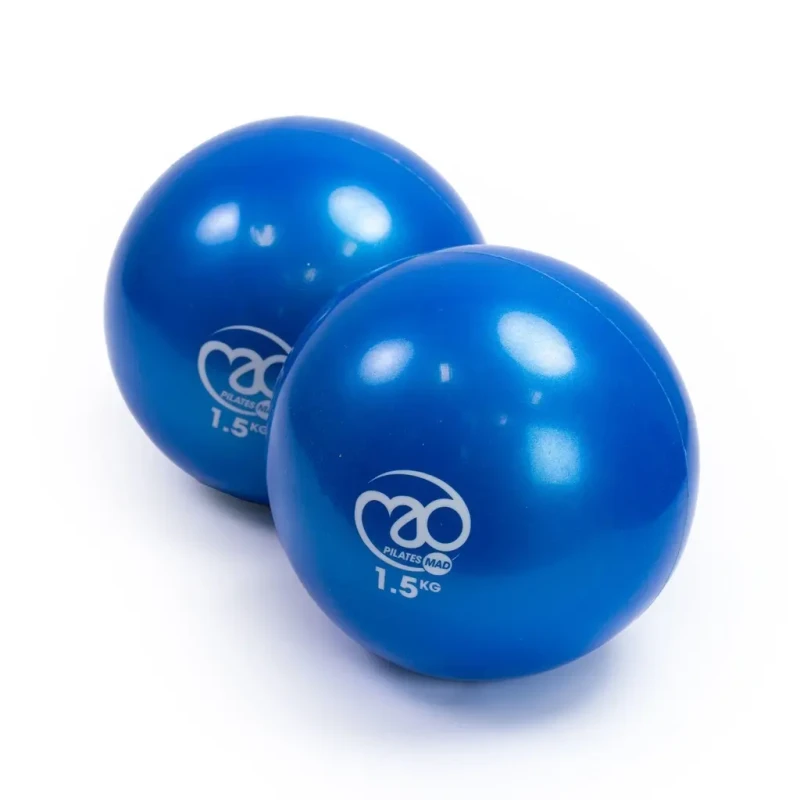 Image of Yoga-Mad Soft Pilates Weights - Pair of 1kg Blue unisex One Size
