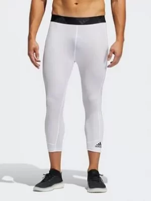 Image of adidas Techfit 3/4 Tights, Grey, Size 2XL, Men