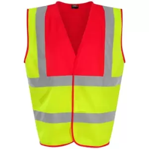 Image of PRO RTX High Visibility Unisex Waistcoat (S) (Yellow/Pink) - Yellow/Pink